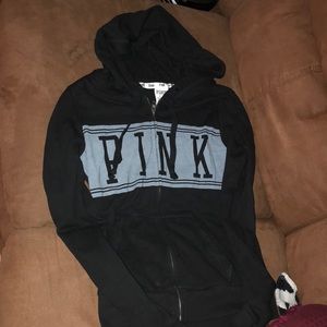 PINK zip up jacket with hood